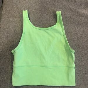 Lululemon lime green ribbed tank
